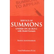 Vinod Publication's Service Of Summons Under CPC & Cr.P.C With Model Formats by Rahul Kandharkar